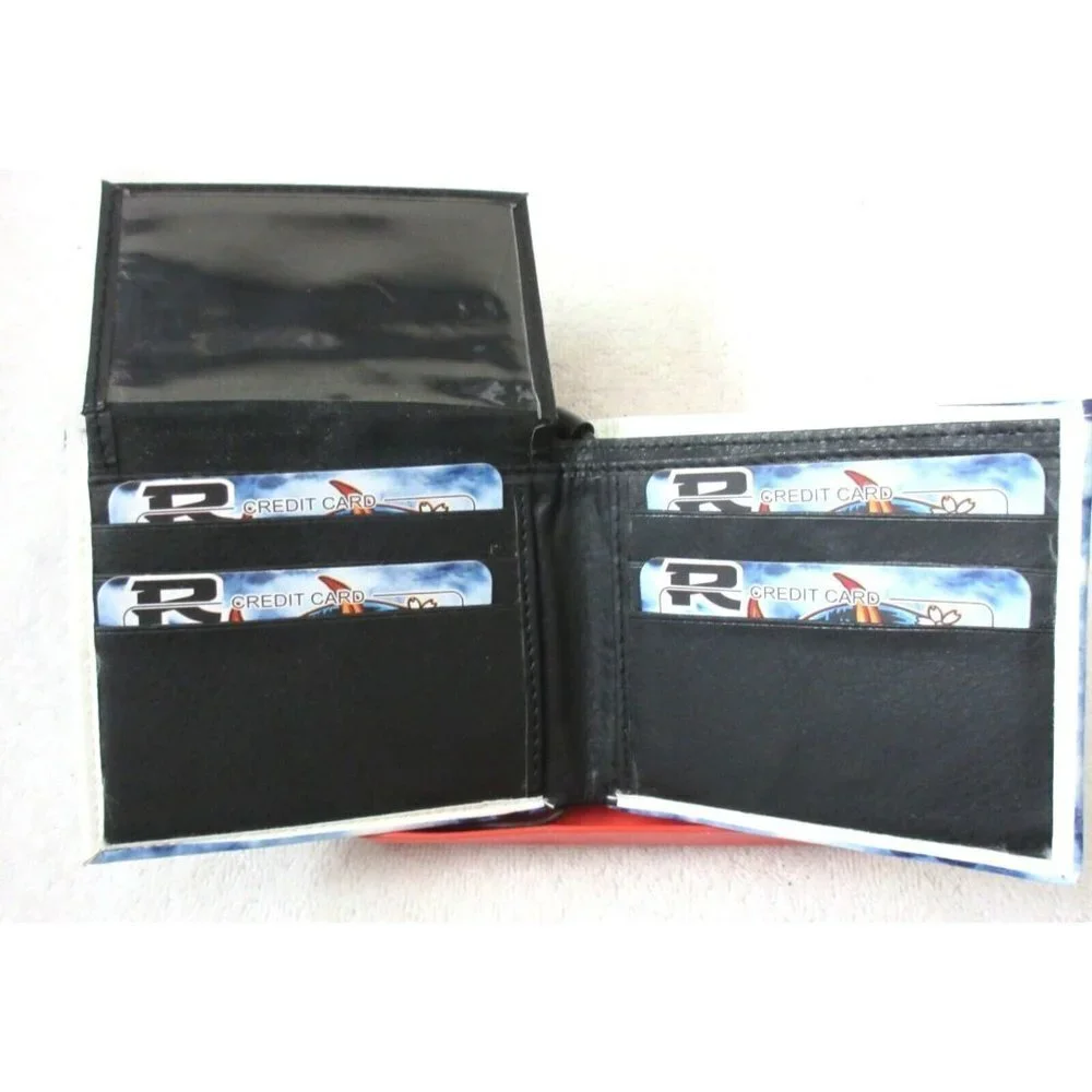 Anime Ramen Noodle Bowl Feast Handcrafted Bi-Fold Vegan Leather Wallet Gift Box